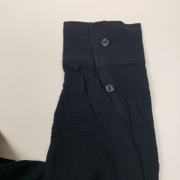 Andie Swim The Corvo Button-Up Cover-Up Shirt Women's XXL Black Cotton Gauze NWT - Picture 14 of 16